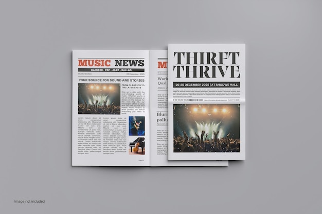 newspaper mockup