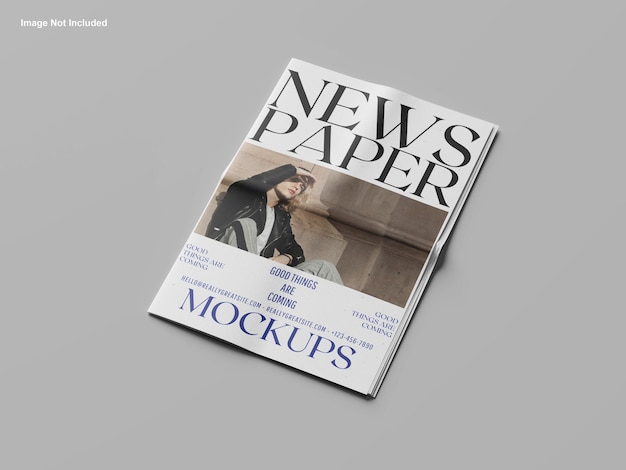 Mockup di giornale