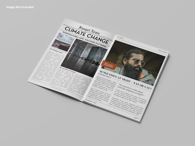 PSD newspaper mockup