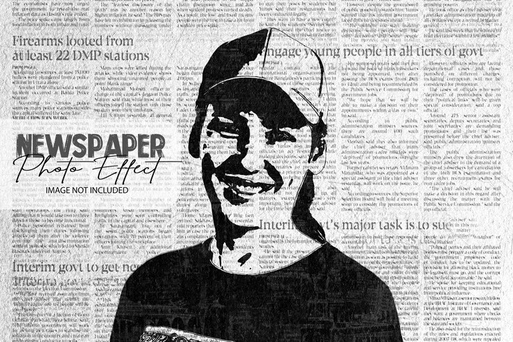 Newspaper Photo Effect