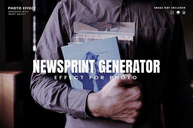 Newsprint Generator Photo Effect