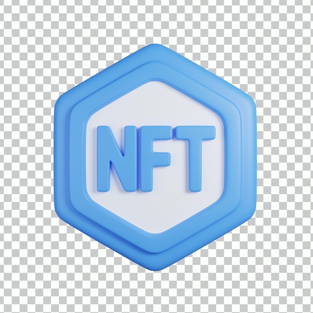 PSD nft 3d illustratie