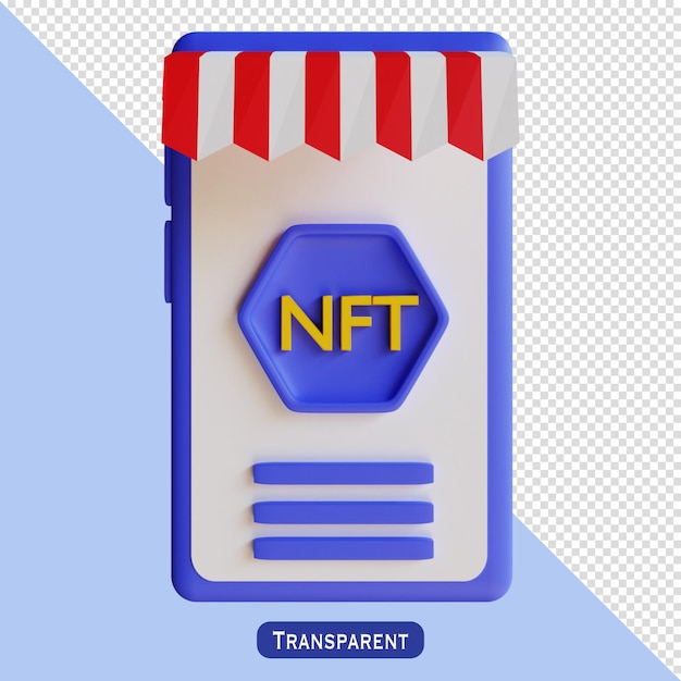 Приложение nft в 3d стиле