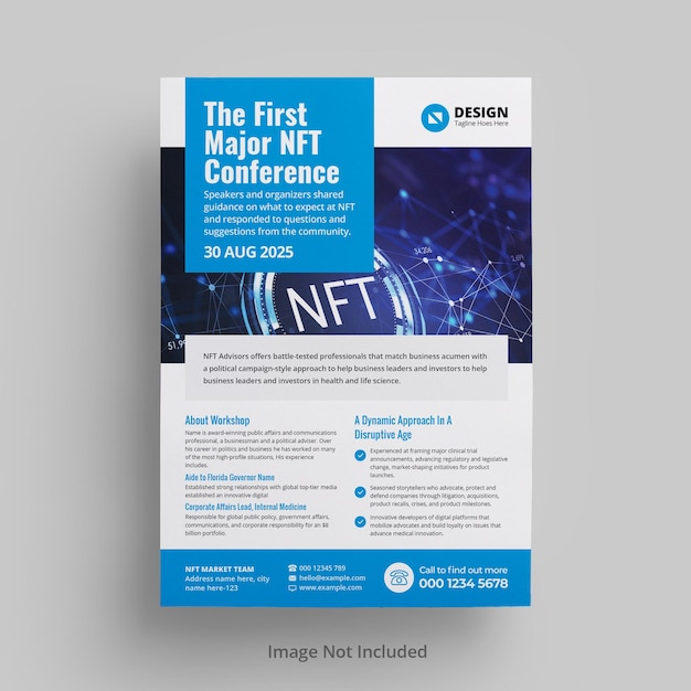 Nft event flyer template