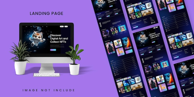 NFT Marketplace Website Landing Page