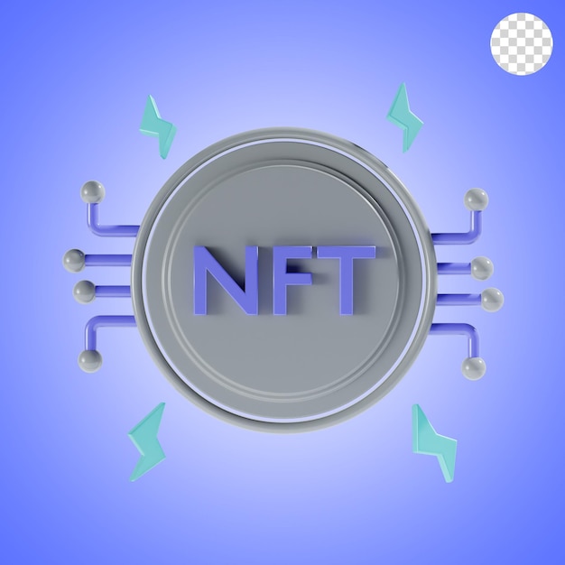 Nft network 3d icon