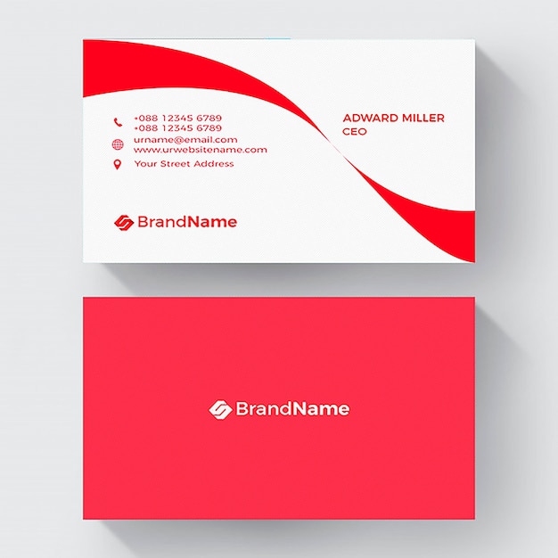 Nice corporate business card template