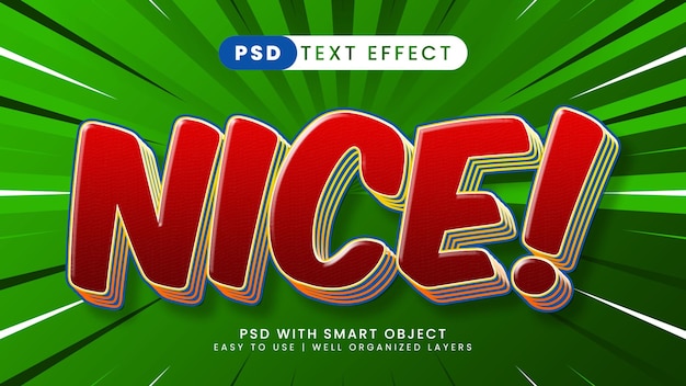 Nice editable text effect with red and orange text style