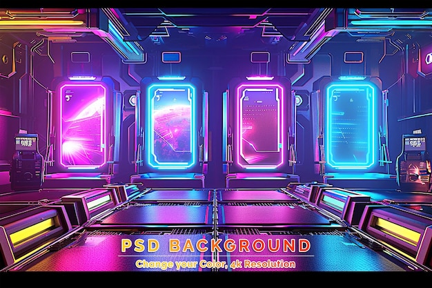 PSD nice glowing space tunnel background wallpaper