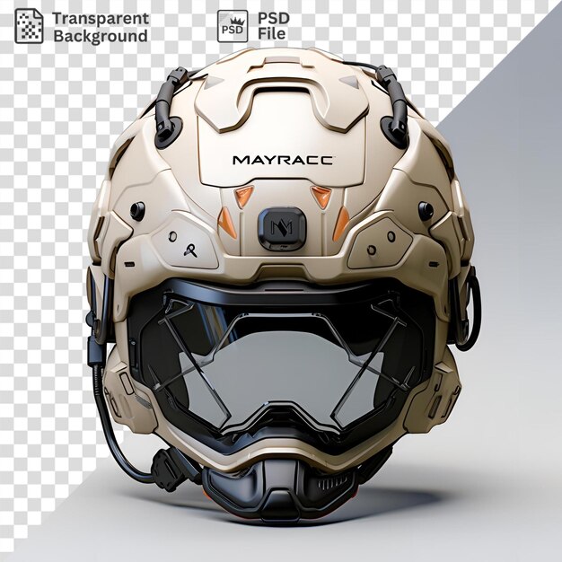 PSD nice a helmet with a a motorcycle on it