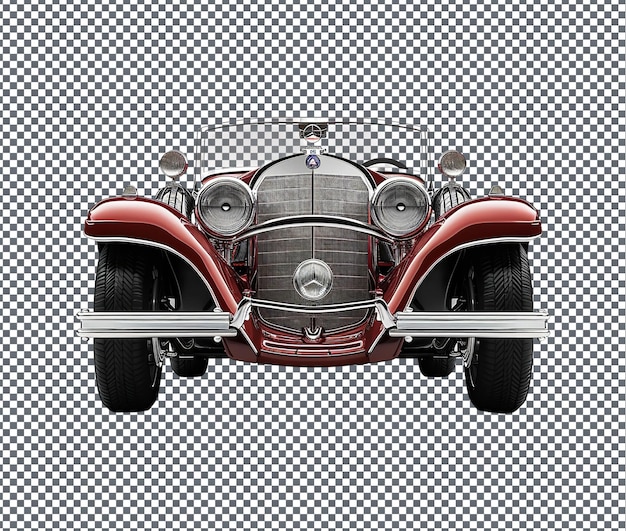 Nice looking classic car model isolated on transparent background