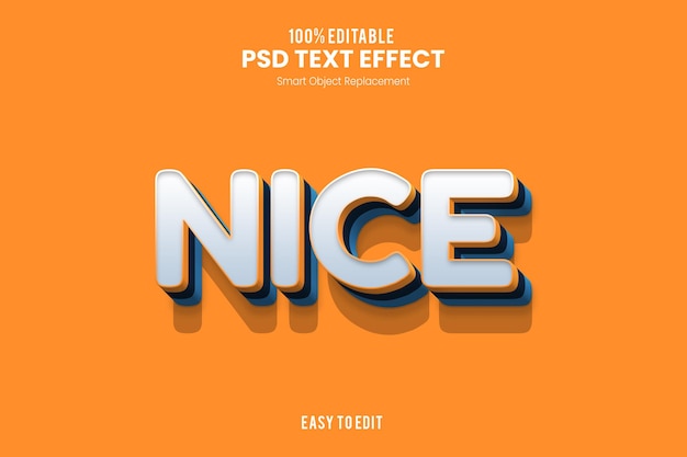 Nice  Smooth Fun and Bold 3D Text Effecr