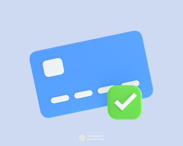 Niebieska Karta Kredytowa Z Zielonym Czekiem