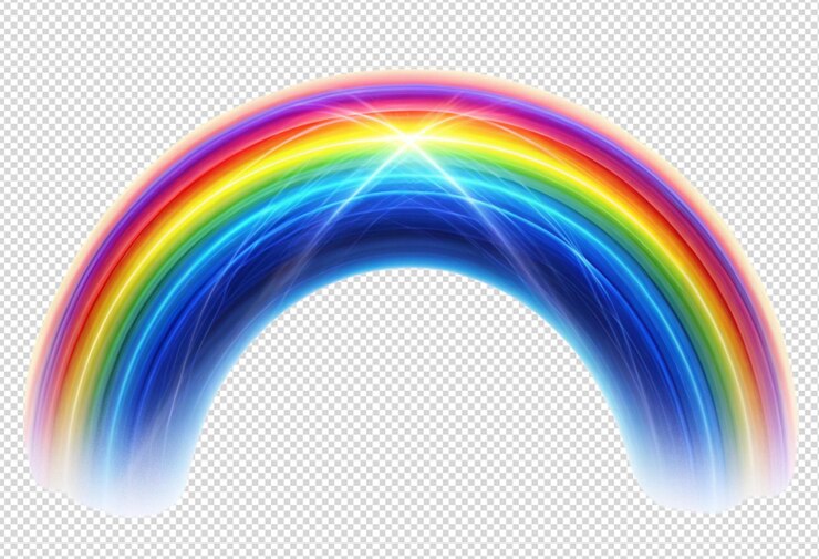 PSD niebieska tęcza energia łuku efektu png