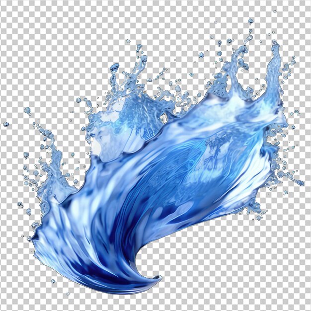 Niebieski Splash Wody W Png
