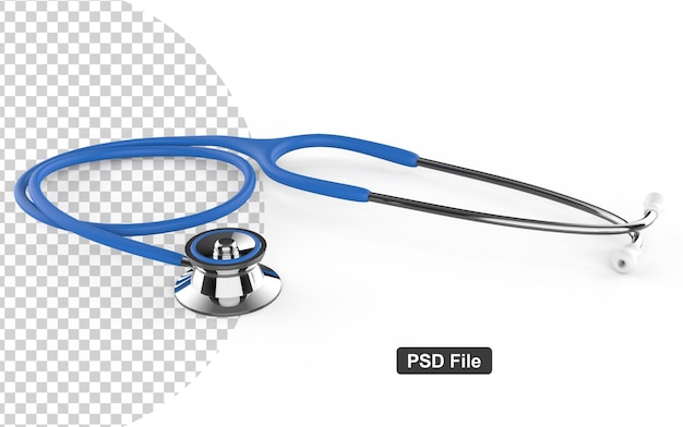 PSD niebieski stetoskop doktora