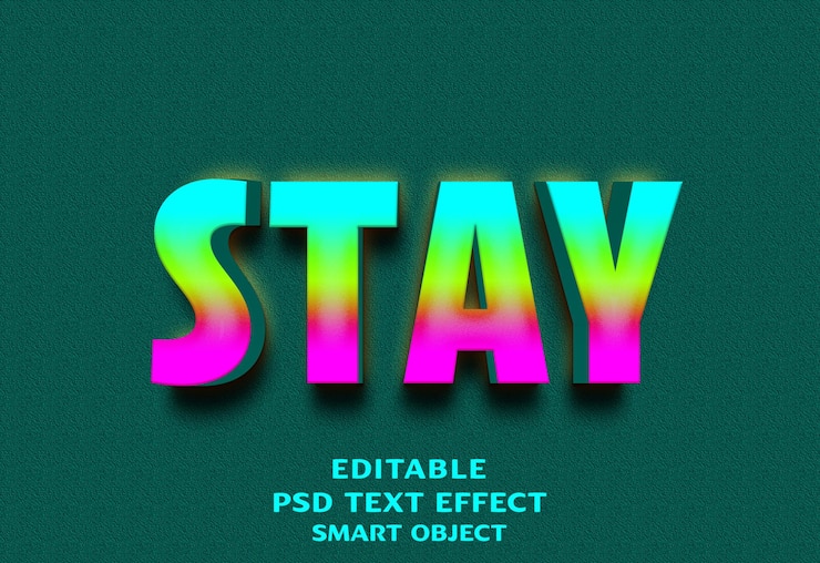 PSD niebieskie tło z zielonym i niebieskim tłem, na którym jest napisane "stay simple"