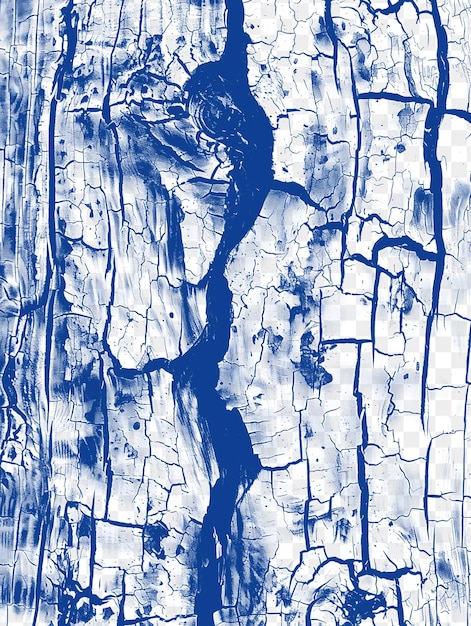 PSD niebiesko-biały obraz drzewa na niebieskim tle