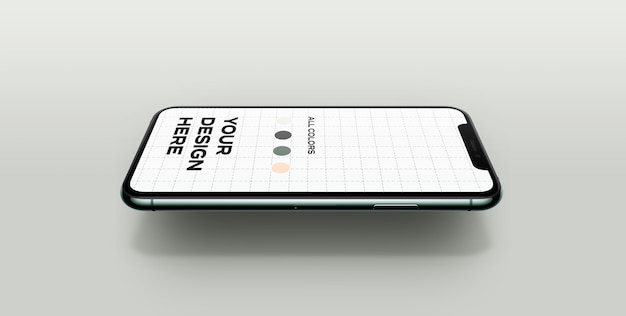 Nieuwe smartphone Mockup zwevend