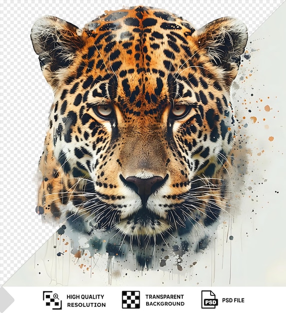 Niezwykłe Leopardy, Jaguary, Duże Koty, Realistyczne Akwarele, Ilustrowane Szablony Clip Art Do Użycia Jako Tapety Lub Tło.