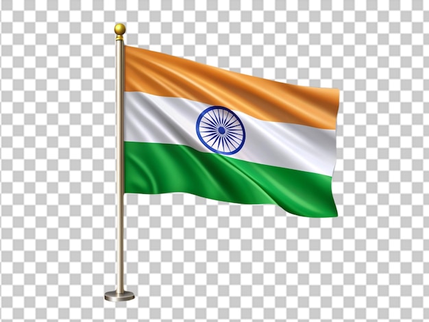 A niger flag on transparent background