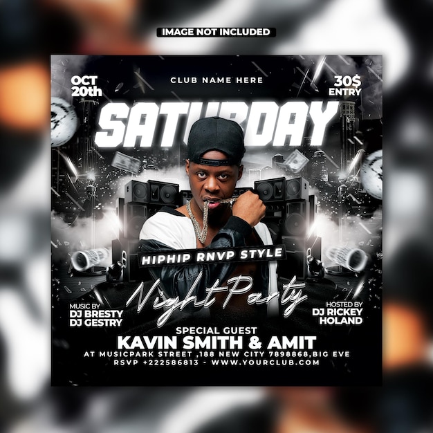 Night club flyer template