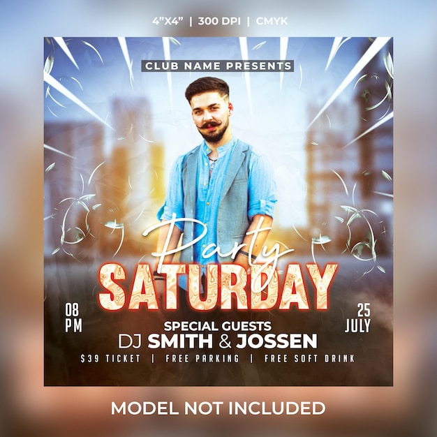 night club flyer