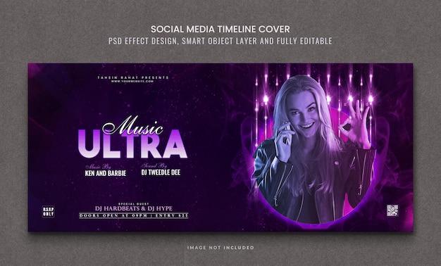 PSD night club party facebook timeline covers