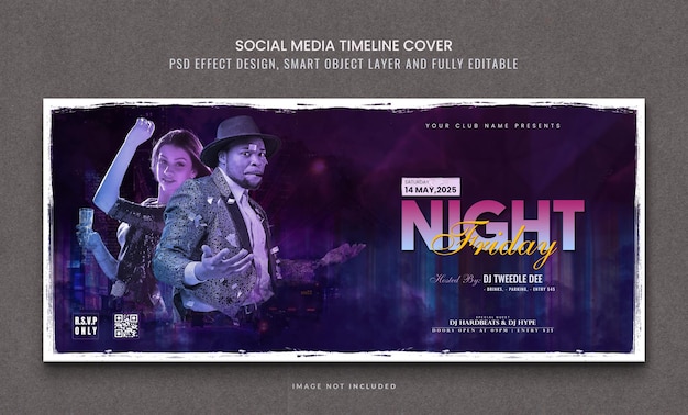 Night club party facebook timeline covers