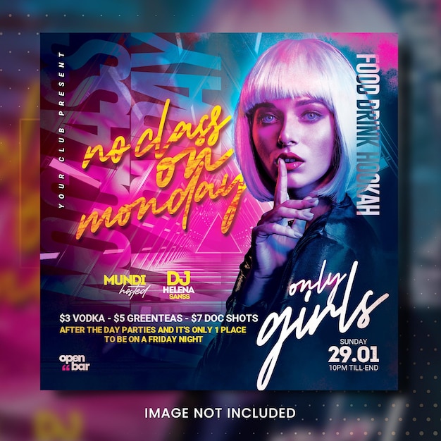 Night Club Party Flyer Template