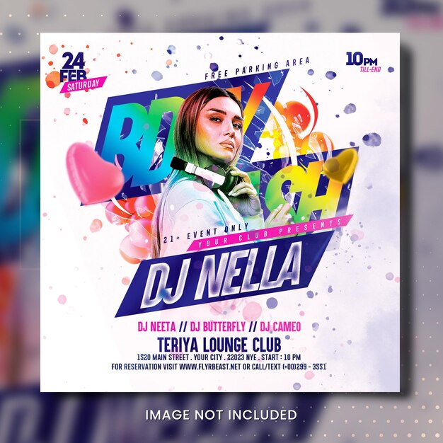 Night Club Party Flyer Template