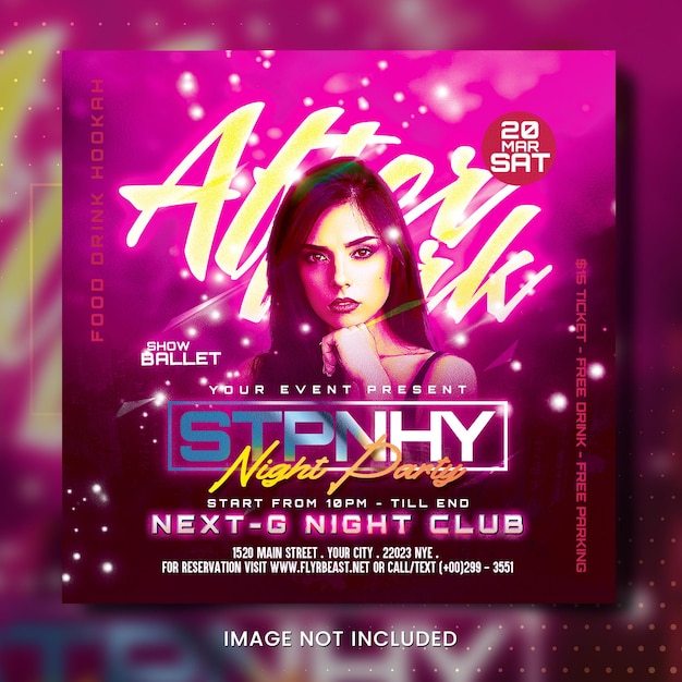 Night Club Party Poster