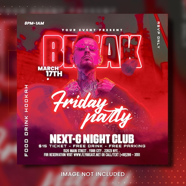 Night Club Party Poster