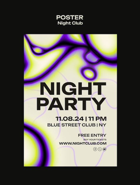 night club template design