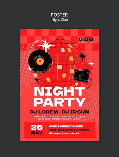 night club template design