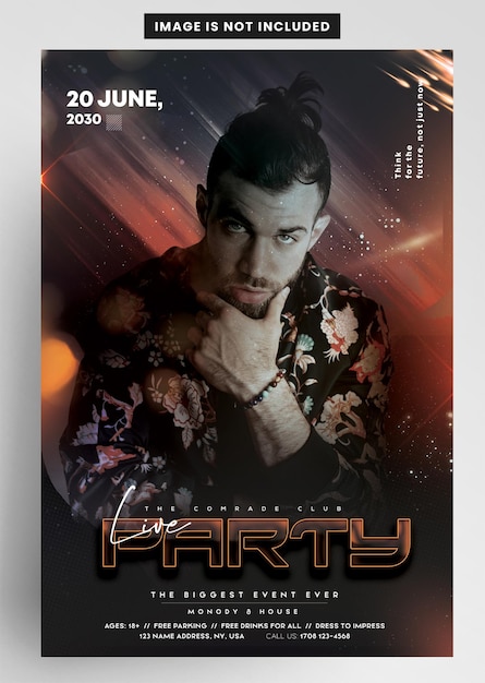 Night life vibe flyer design