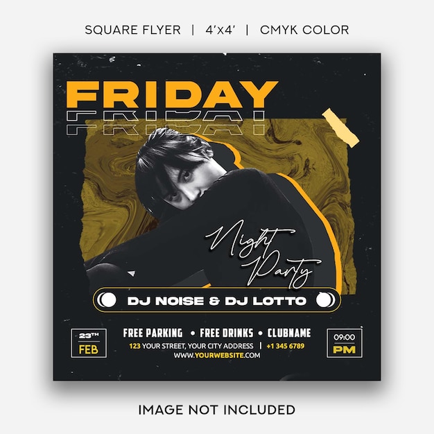 Night Party DJ Flyer Template