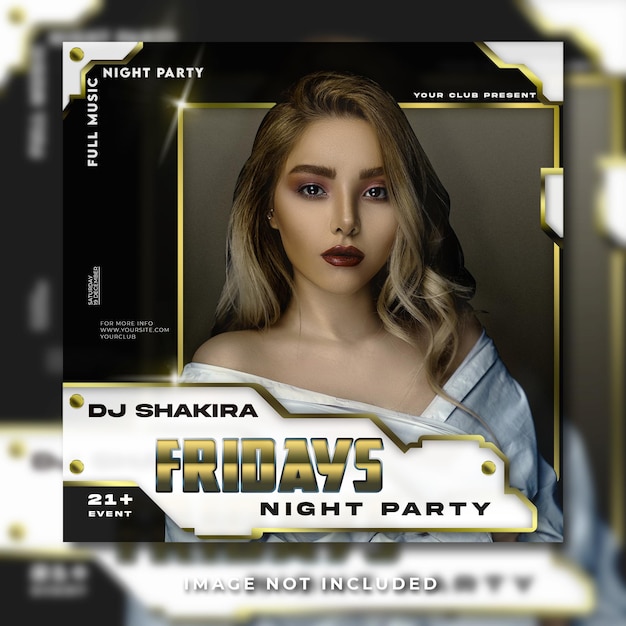 Night party flyer templates