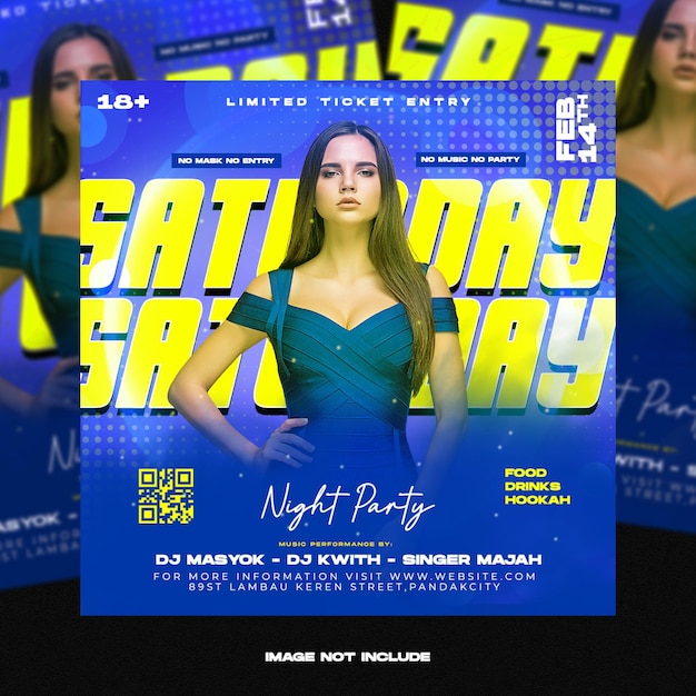 Night party flyer