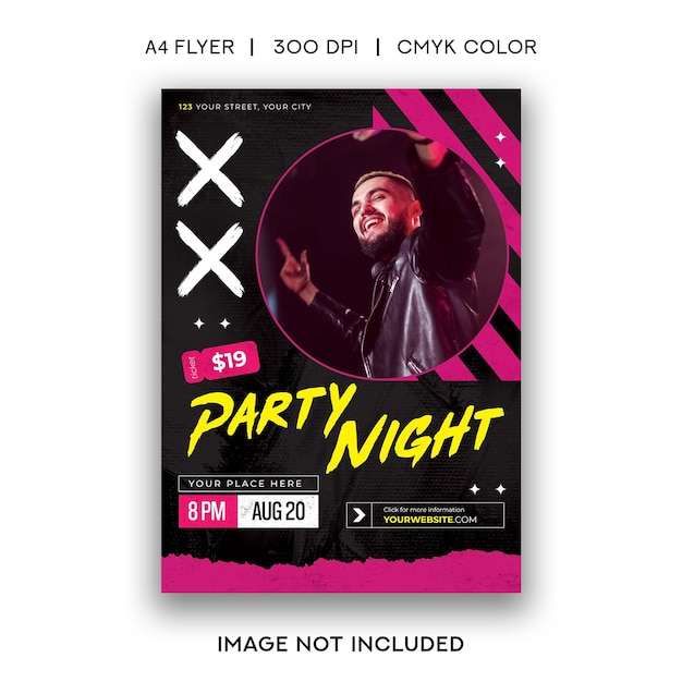 Night party flyer