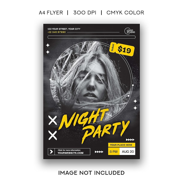 Night party flyer