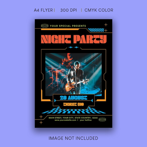 Night party flyer