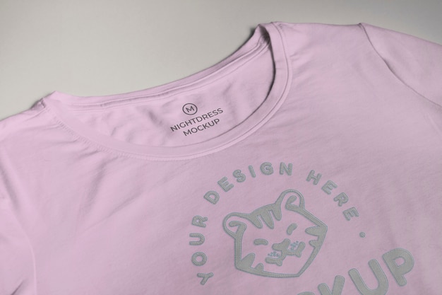 PSD nightdress branding mockup