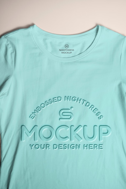 PSD Мокет брендинга ночной рубашки