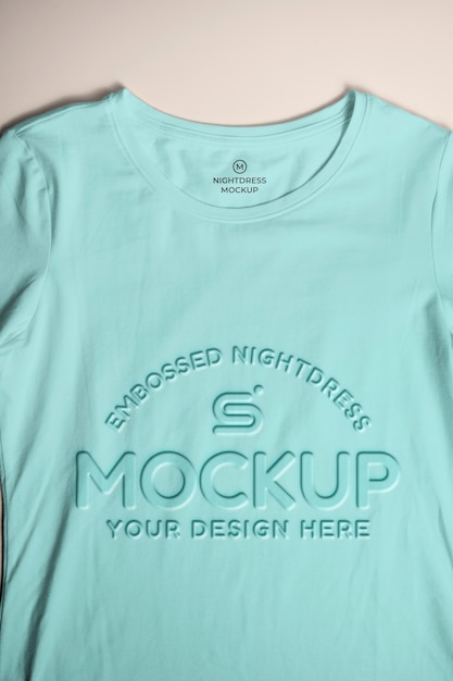 PSD nightdress branding mockup