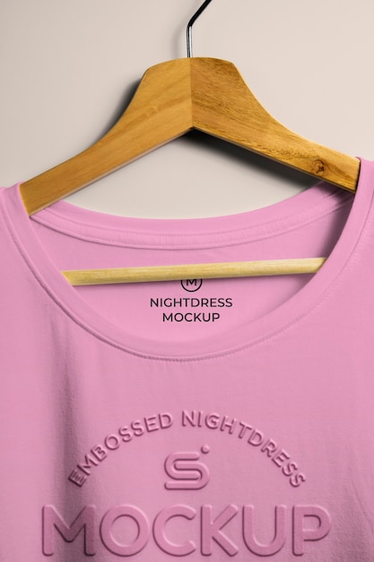 Nightdress branding mockup