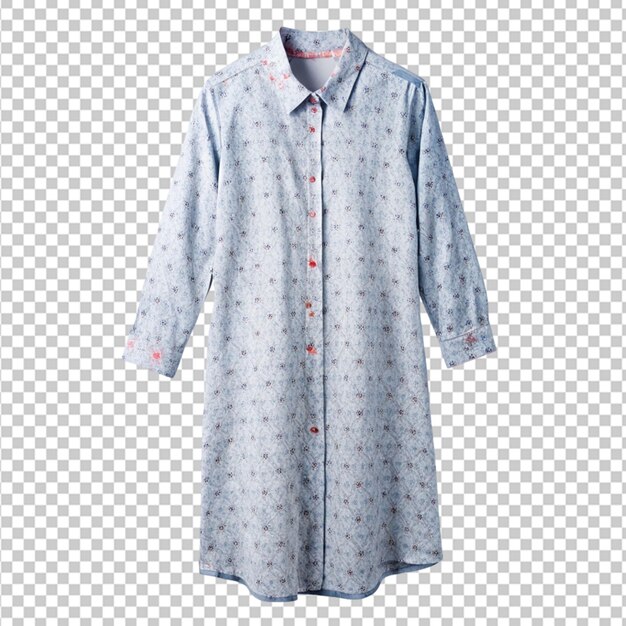 PSD nightshirt on white background