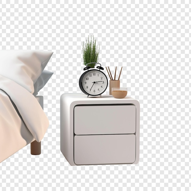 Nightstand isolated on transparent background