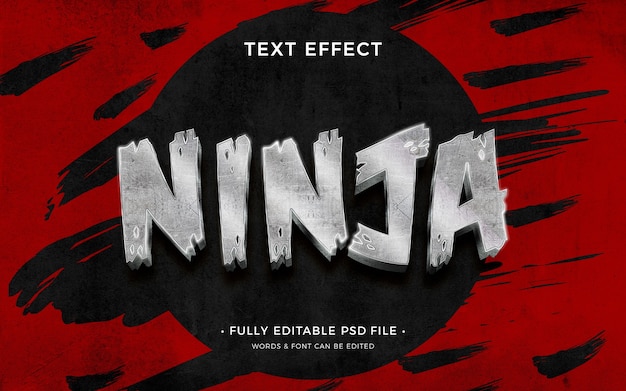 PSD ninja-teksteffect