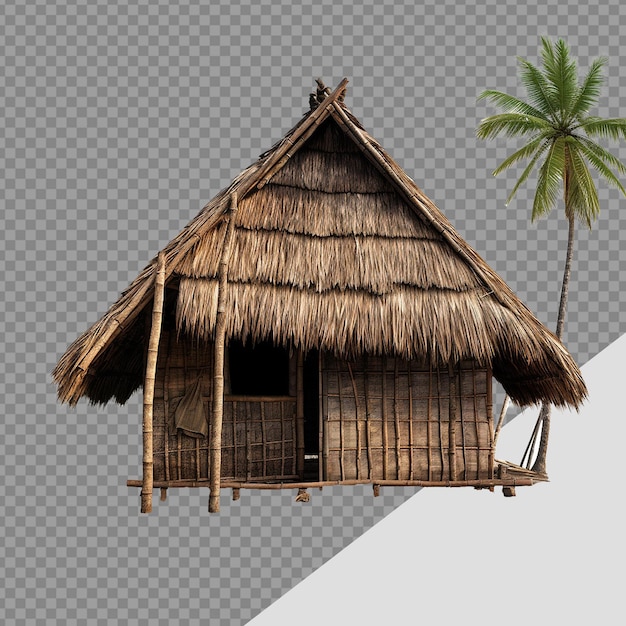 PSD nipa hut png isolated on transparent background